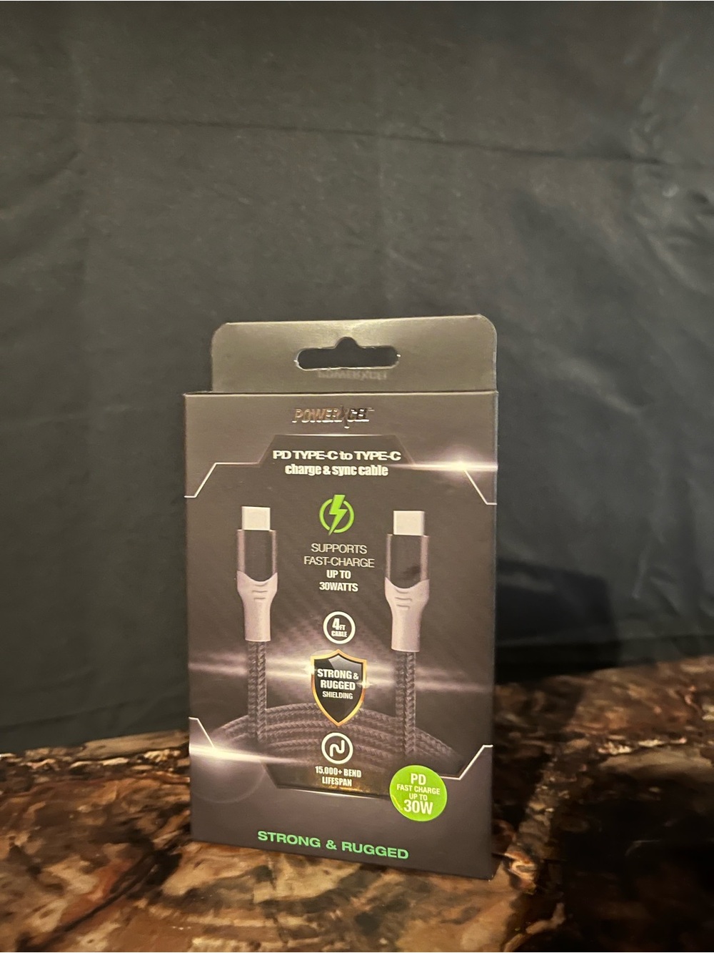 PD Type-C to Type-C Fast Charge Cable - Black